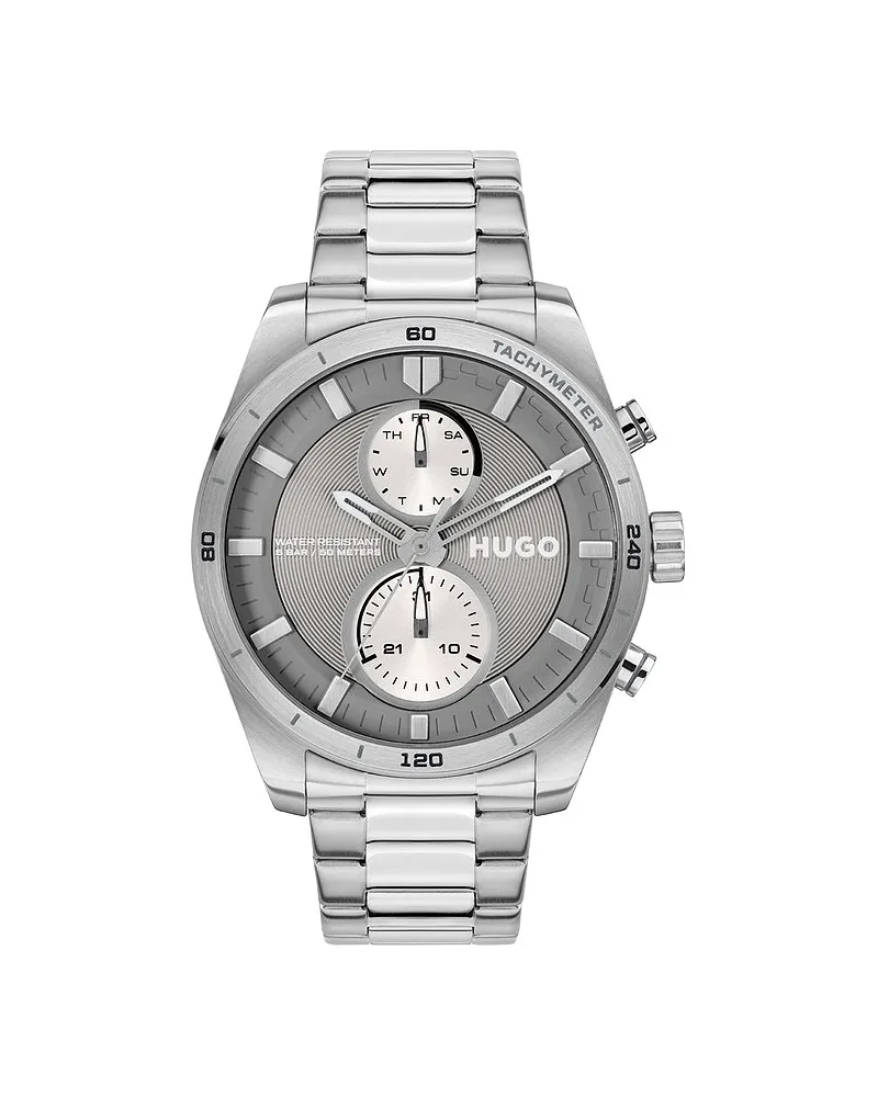 HUGO BOSS Herrenuhr #Fast Silber