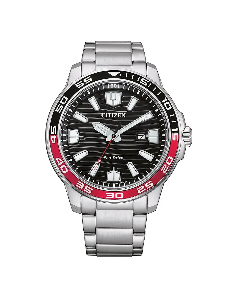 Citizen Herrenuhr Sport Eco-Drive Silber