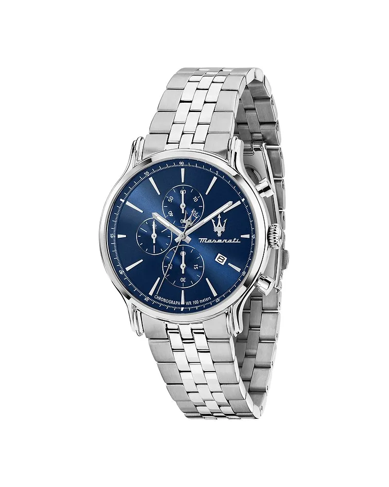 Maserati Herrenuhr Epoca Slim Silber
