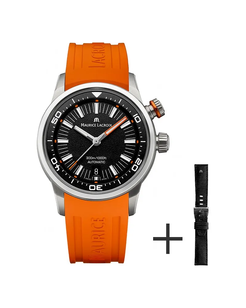 Maurice Lacroix Uhren-Set inkl. Wechselarmband Pontos S Diver Silber