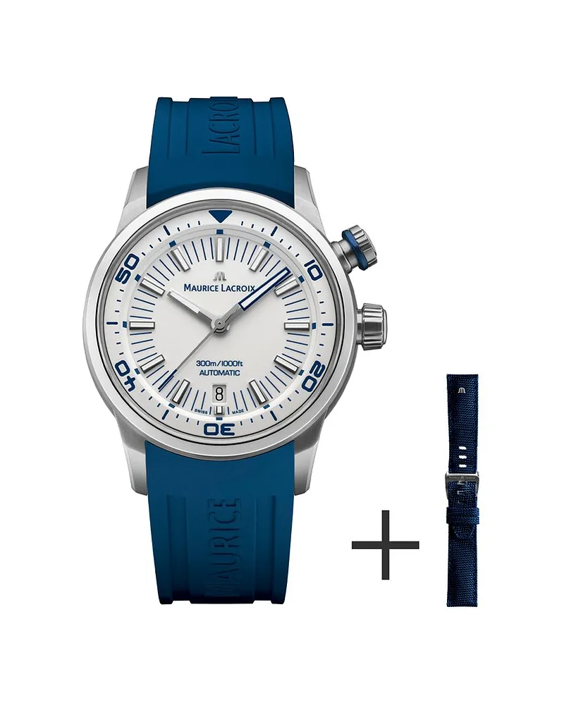 Maurice Lacroix Uhren-Set inkl. Wechselarmband Pontos S Diver Silber