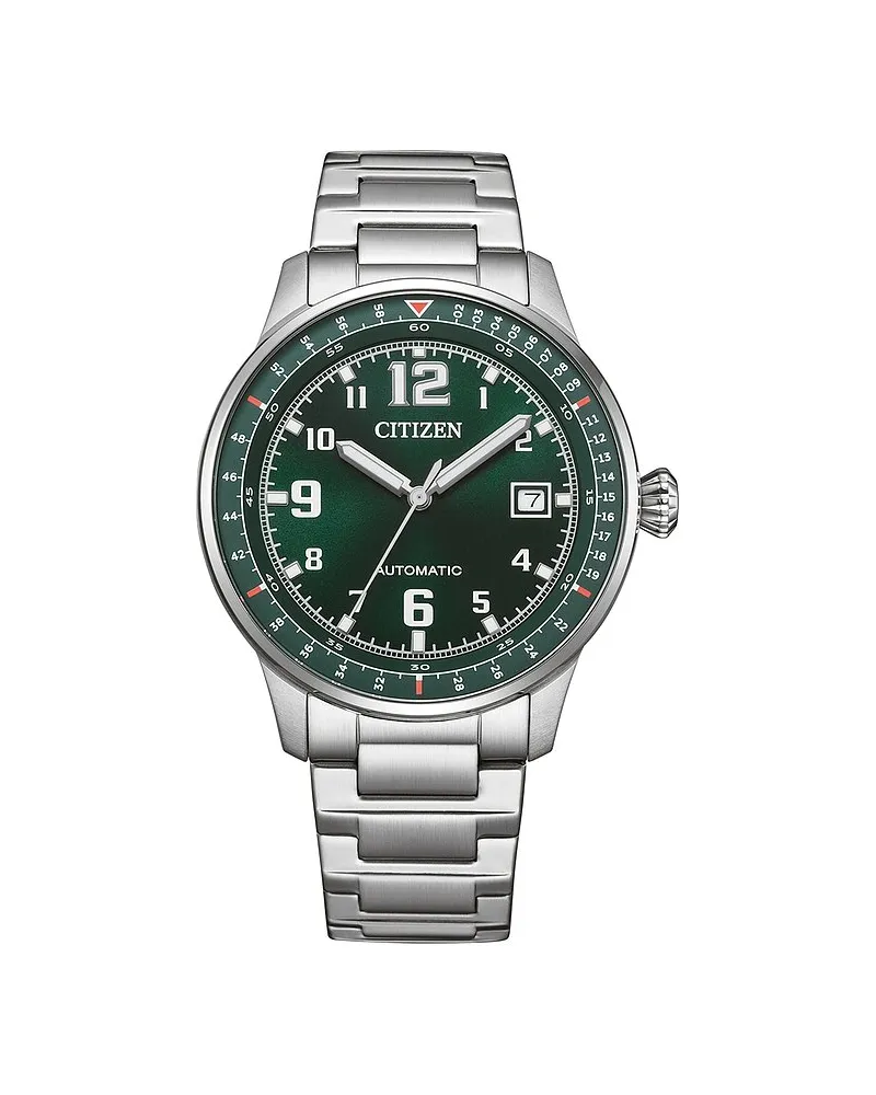 Citizen Herrenuhr Mechanisch Silber