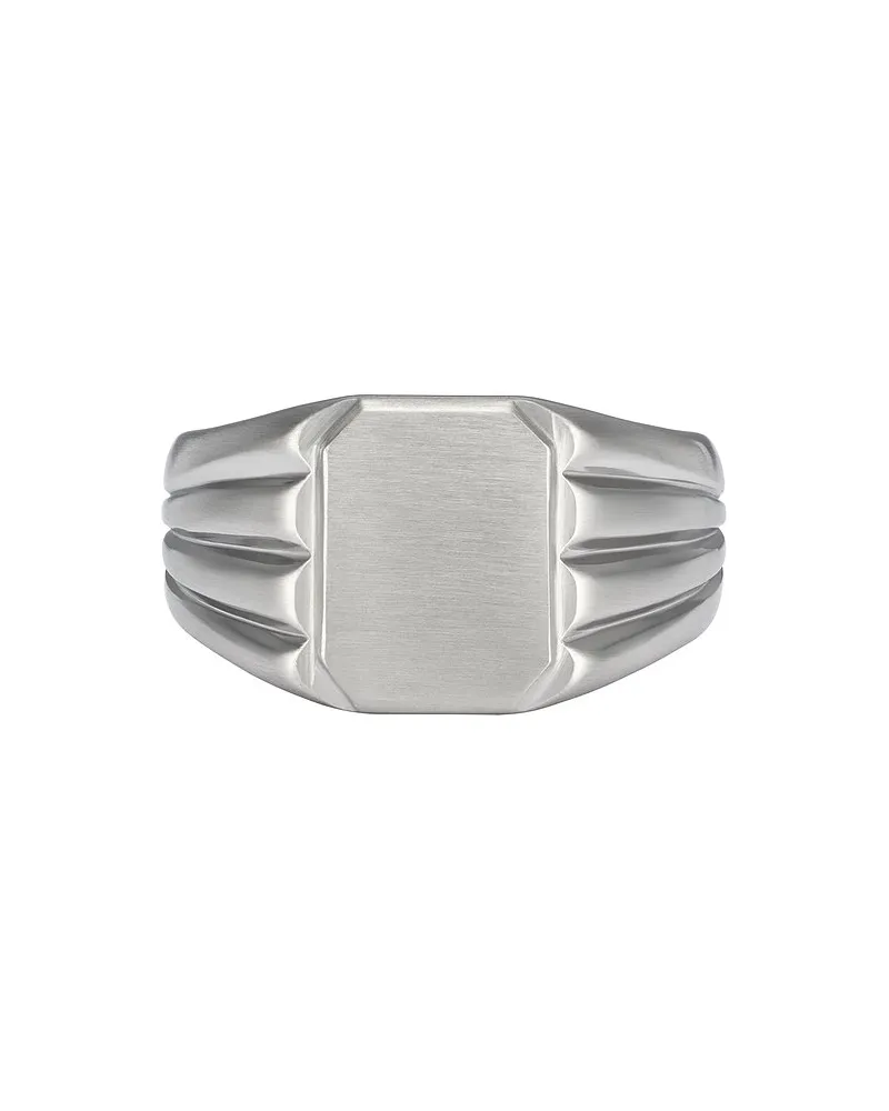 Fossil Herrenring Silber