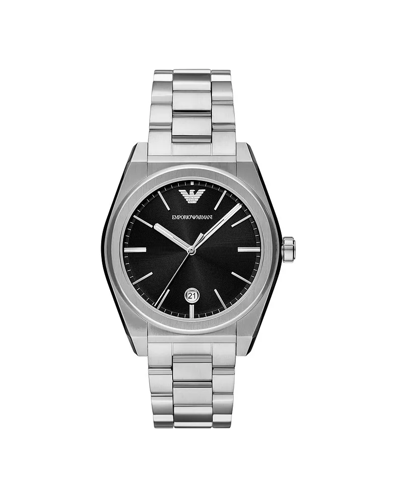 Emporio Armani Herrenuhr Silber