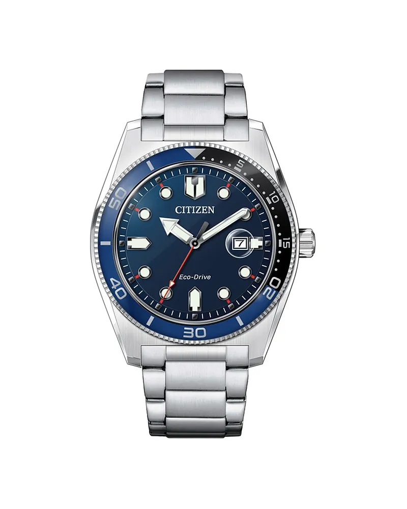 Citizen Herrenuhr Sport Eco Drive Silber