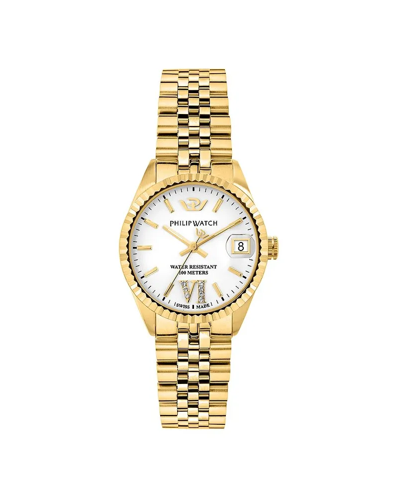 Philip Watch Damenuhr Caribe Urban Gold