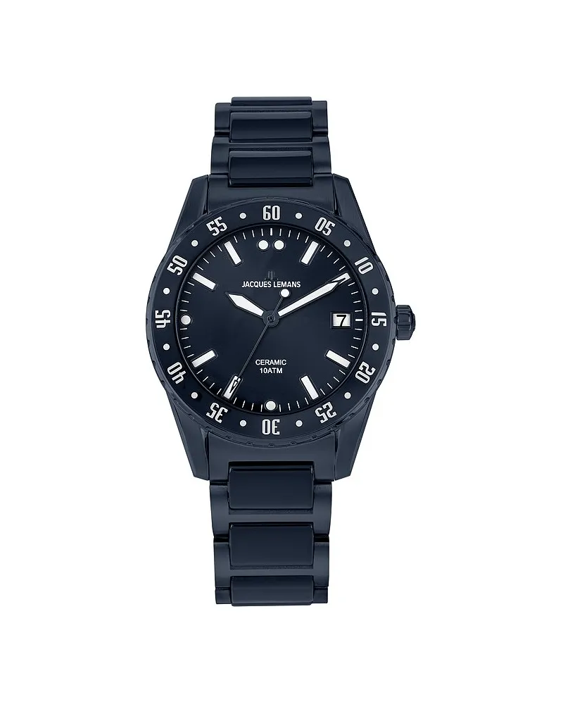 Jacques Lemans Herrenuhr Liverpool Dunkelblau