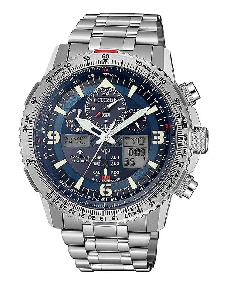 Citizen Chronograph Promaster Sky Eco Drive Silber