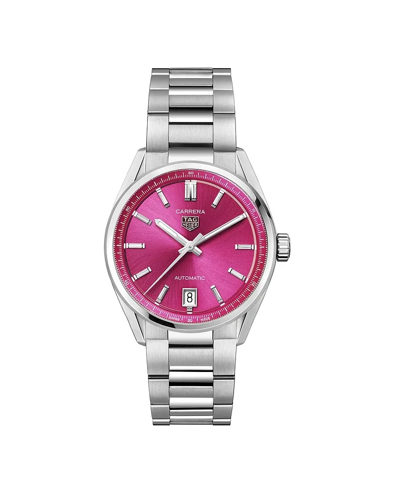 TAG Heuer Damenuhr Carrera Date Silber