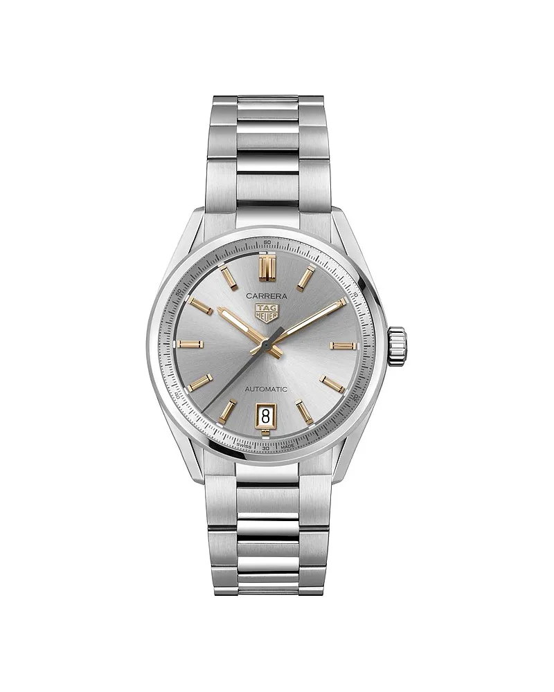 TAG Heuer Damenuhr Carrera Date Silber