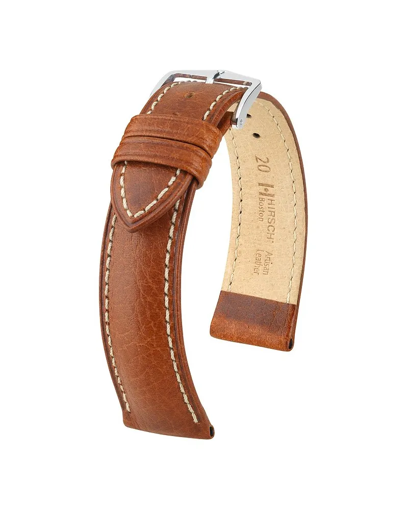 Hirsch Lederband Boston Hellbraun