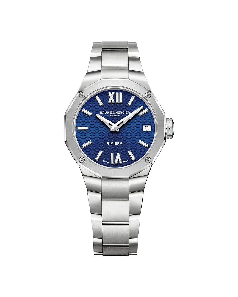 Baume & Mercier Damenuhr Riviera Silber
