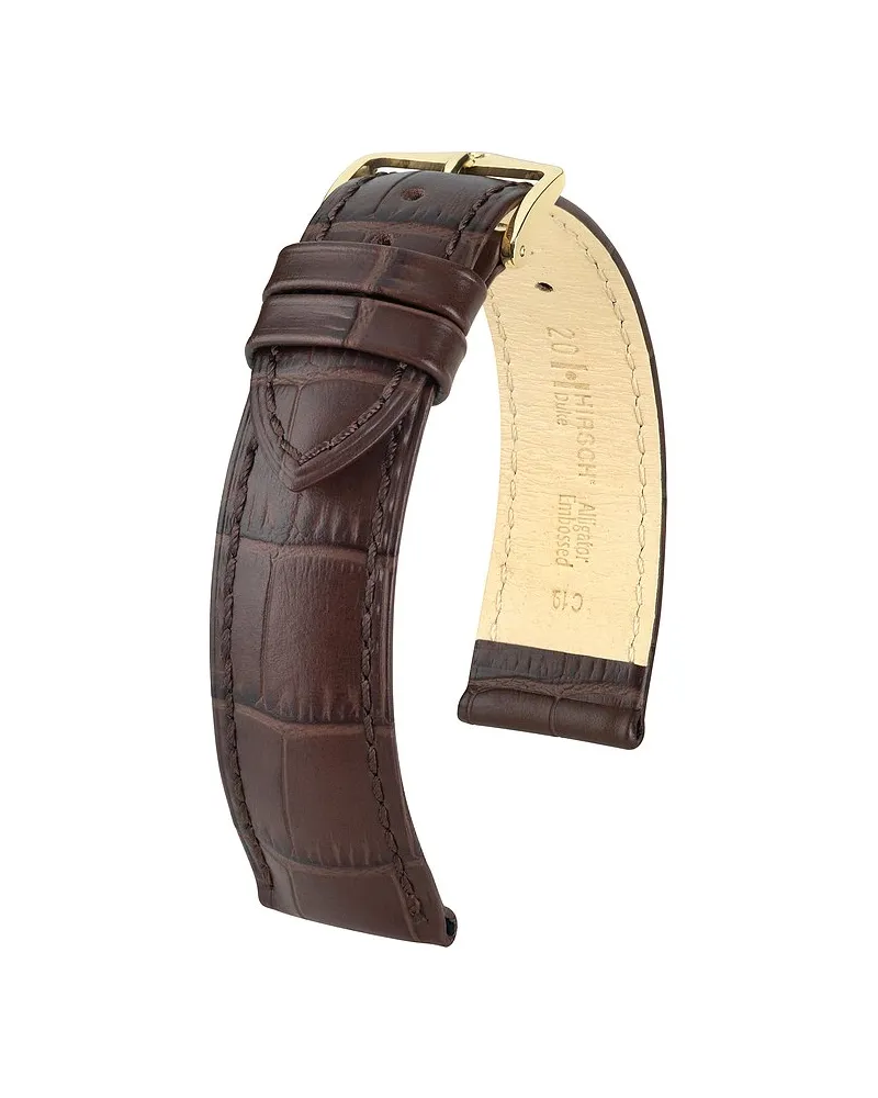 Hirsch Lederband Duke Braun