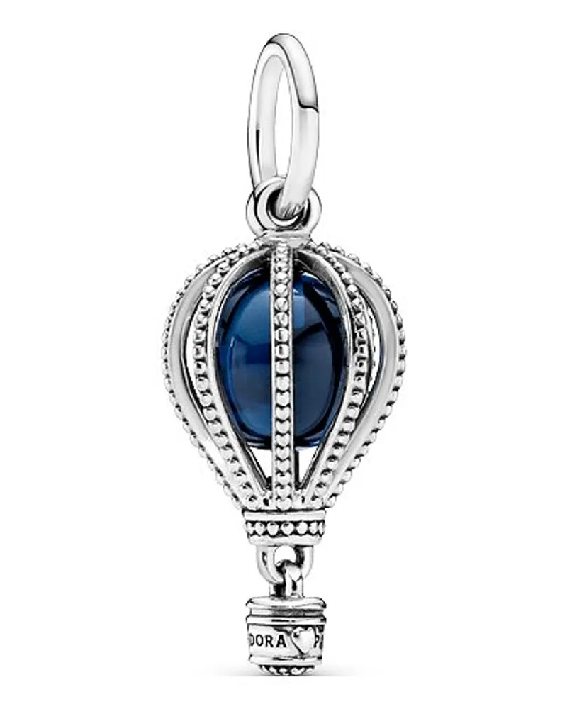 Pandora Charm Moments Blauer Heißluftballon Reise Silber
