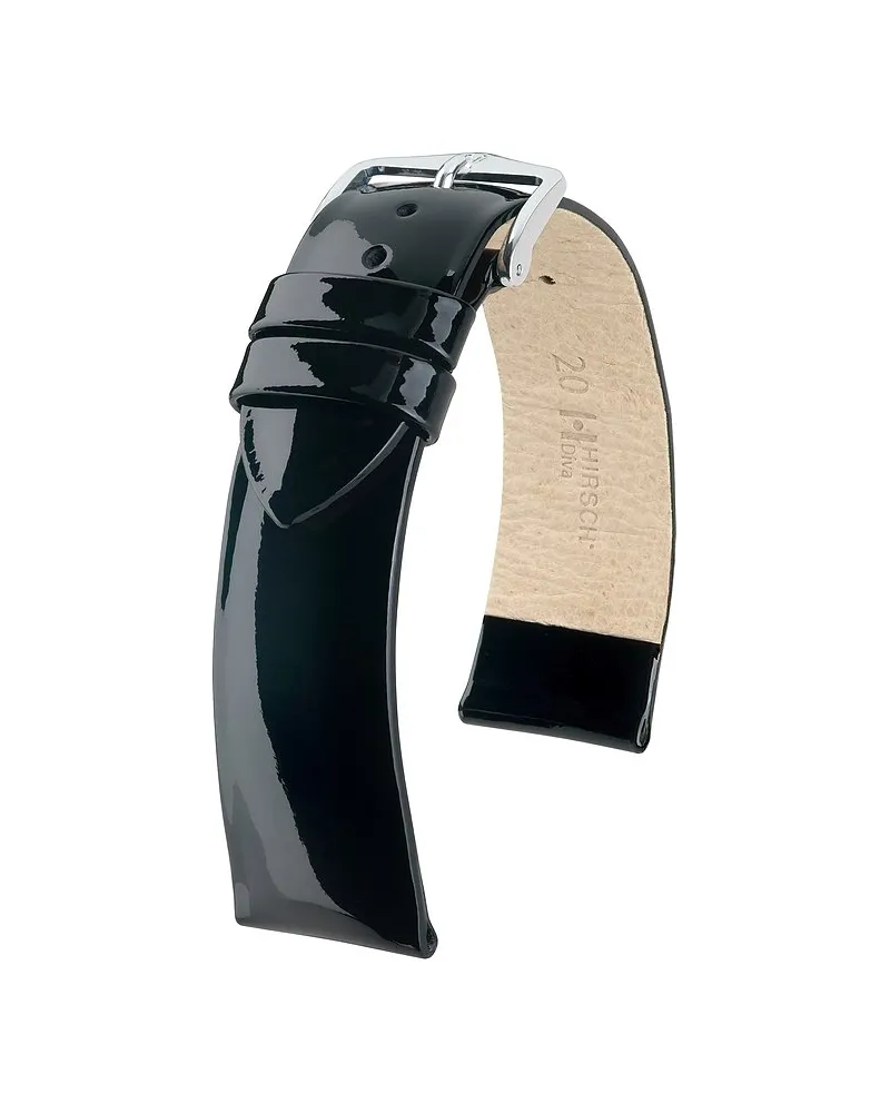 Hirsch Lederband Diva Schwarz