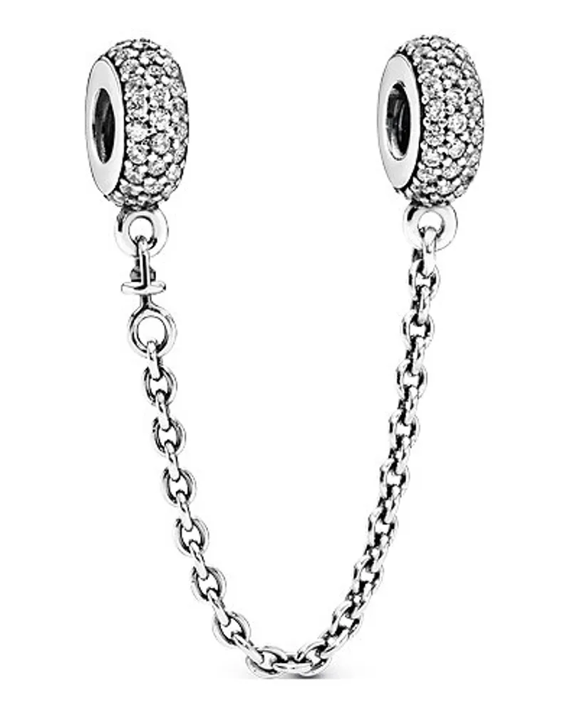 Pandora Charm Timeless Funkelnde Pavé Komfortkette Silber