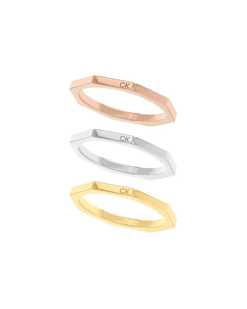 Calvin Klein Edelstahlring Mehrfarbig