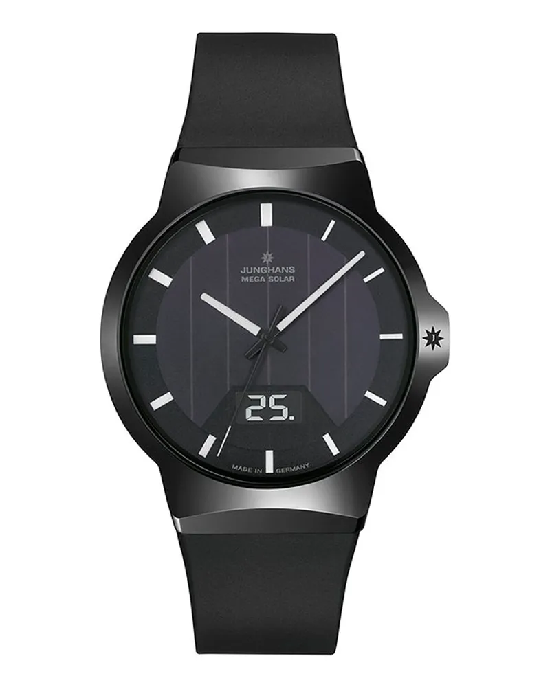 Junghans Herrenuhr Force Mega Solar Schwarz