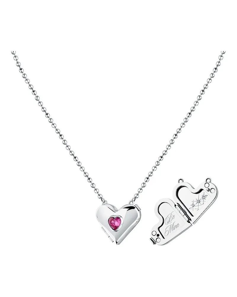 GCDS Kette Forever Locked Silber