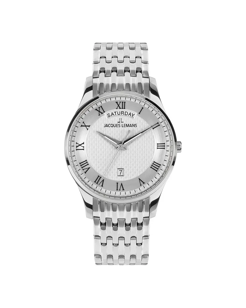 Jacques Lemans Herrenuhr Classic Silber