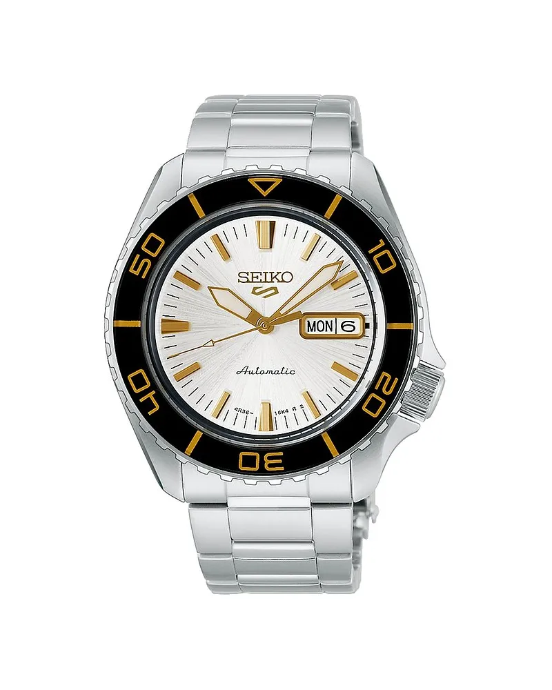 Seiko Herrenuhr SKX Silber