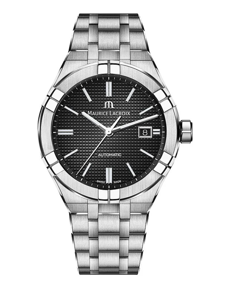 Maurice Lacroix Herrenuhr Aikon Date Silber