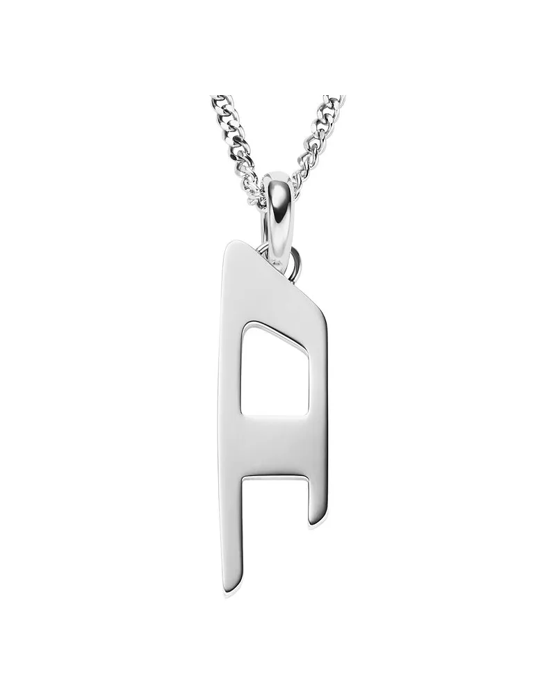 Diesel Kette D Logo Silber