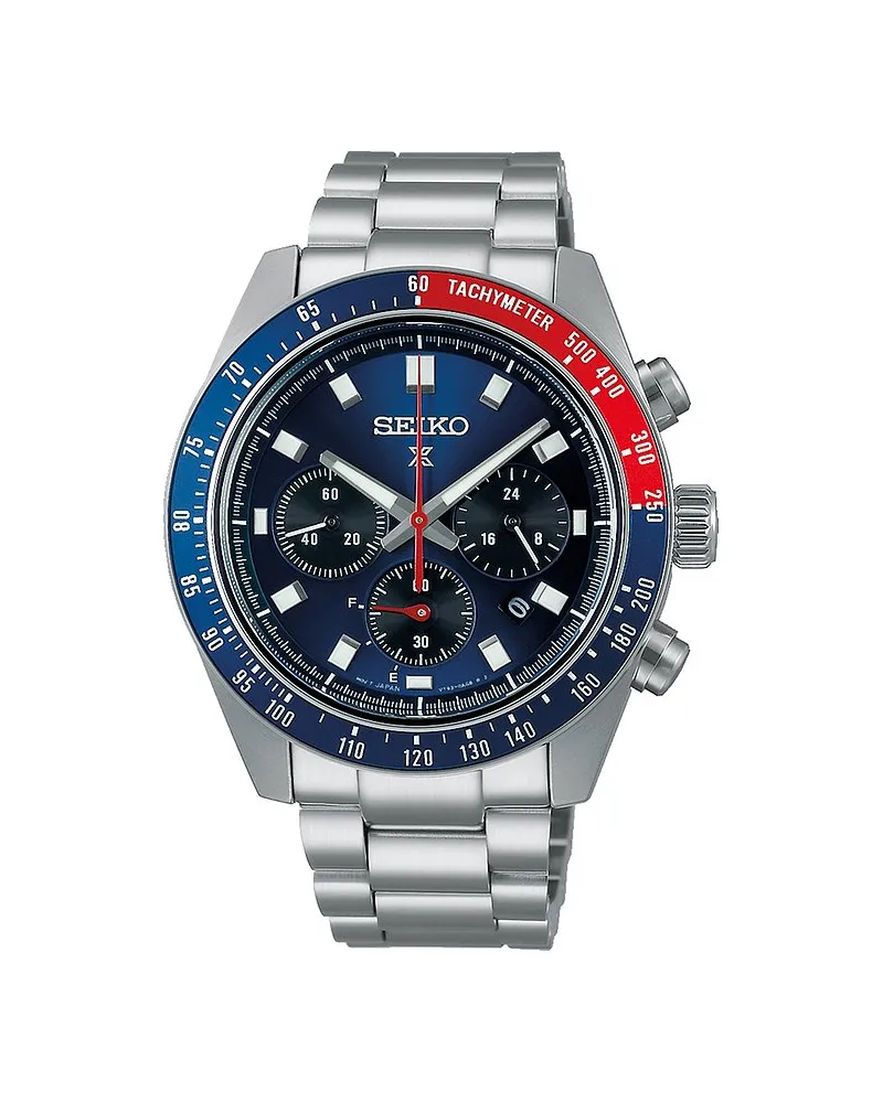 Seiko Chronograph Speedtimer Silber