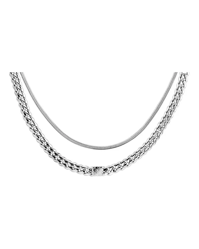 Calvin Klein Kette CK STATUS Silber