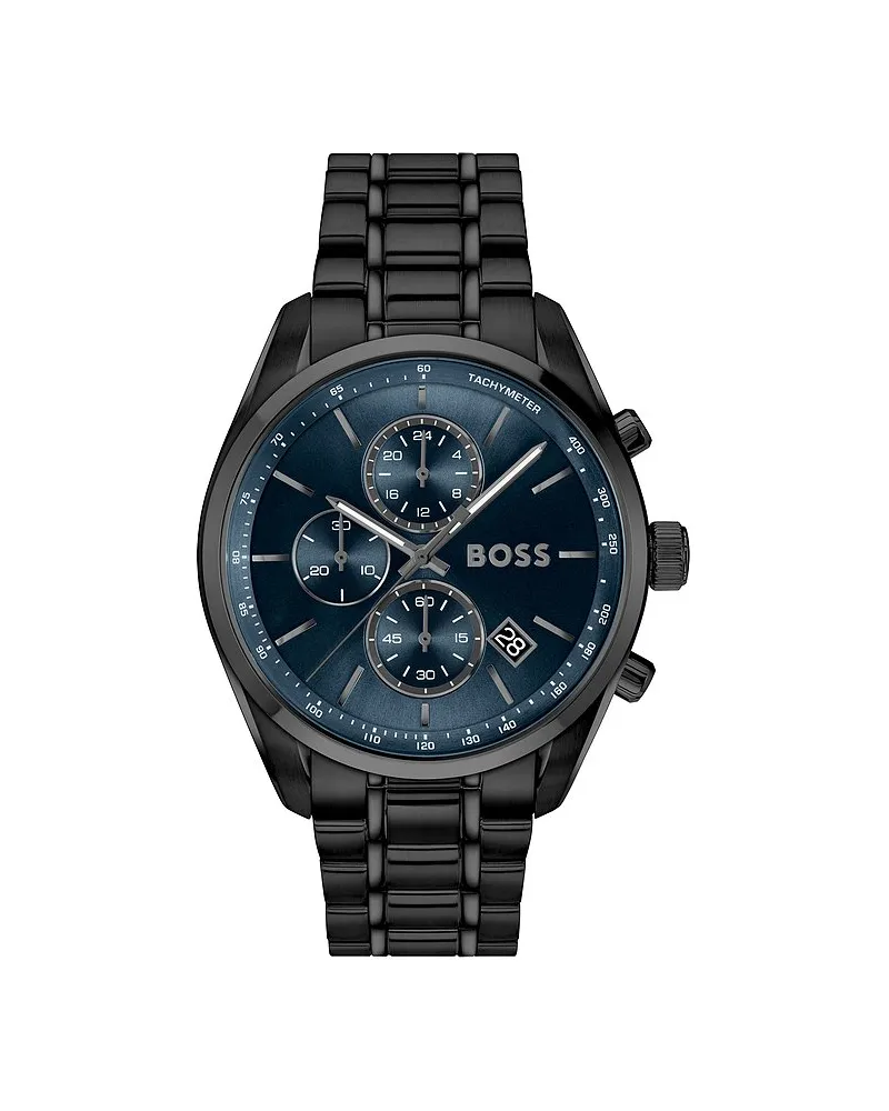HUGO BOSS Chronograph GRAND PRIX 44 Schwarz