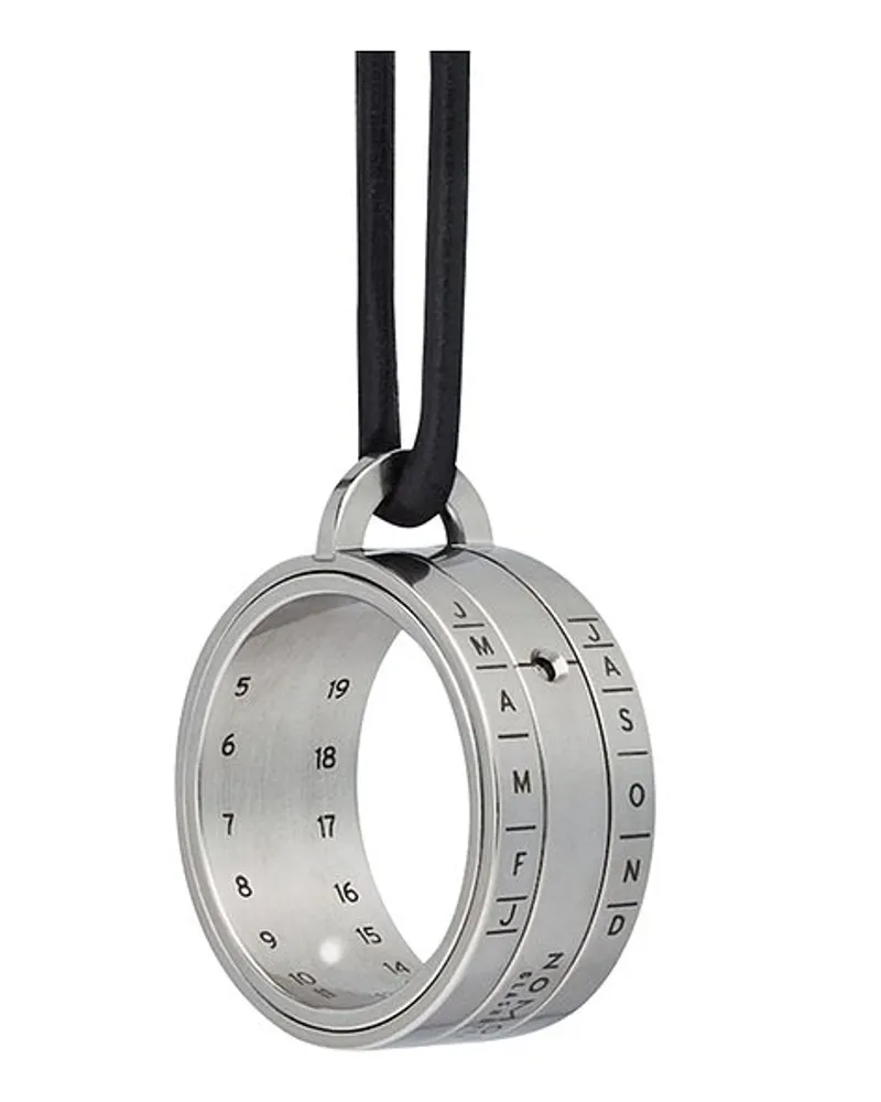 NOMOS Glashütte Anhängeuhr Sonnenuhr Silber