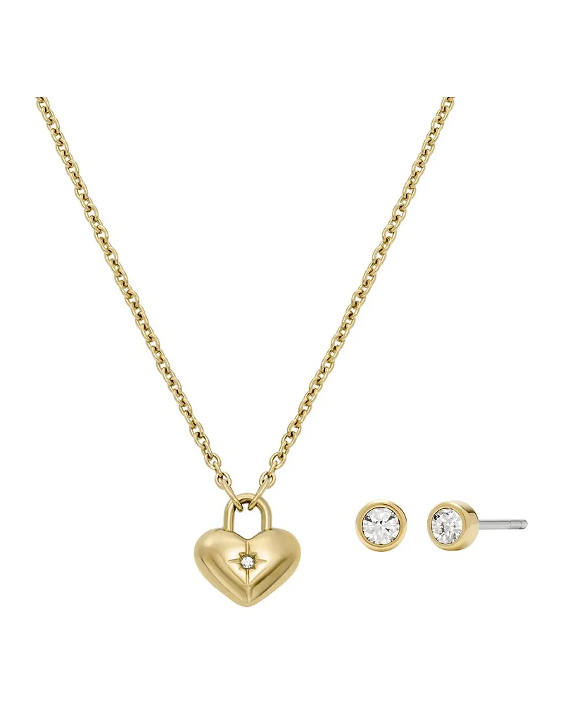 Fossil Schmuck-Set Gold