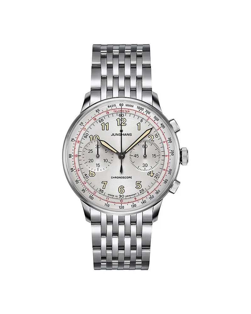 Junghans Herrenuhr Telemeter Silber