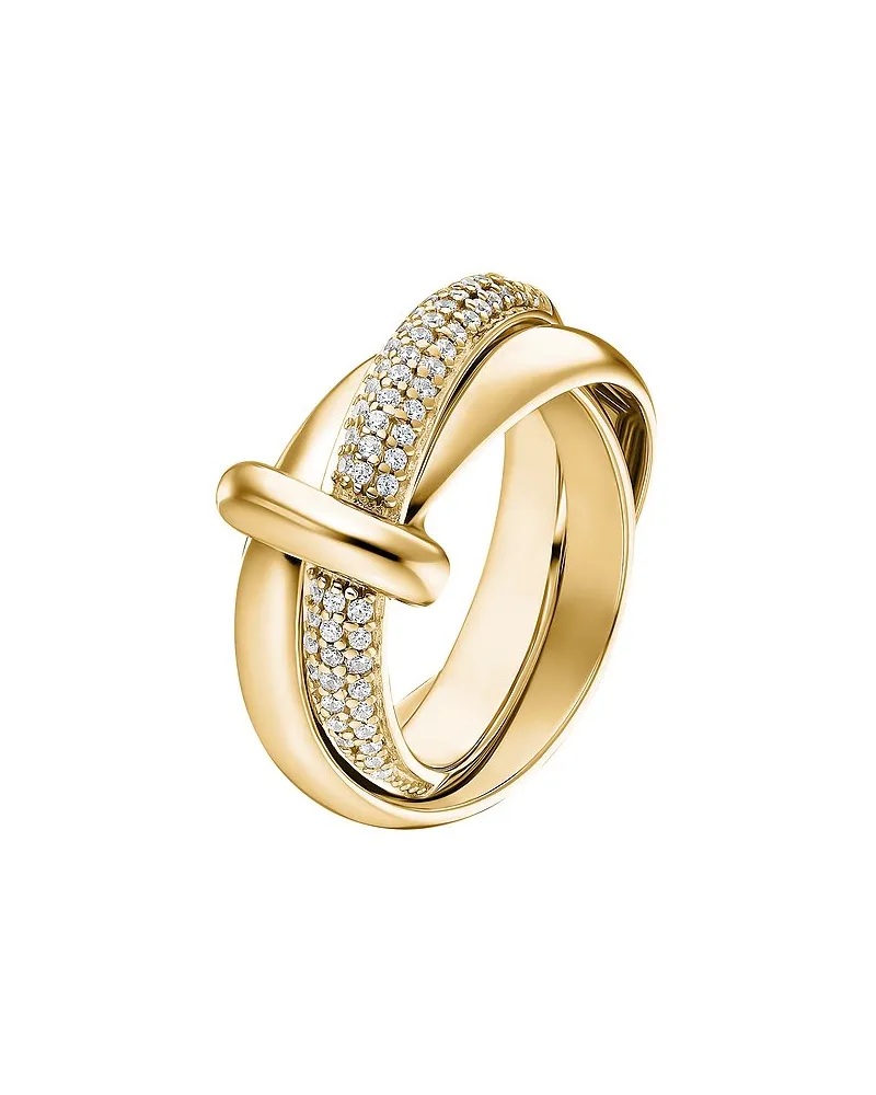 JETTE Damenring SWING 2.0 Gelbgold