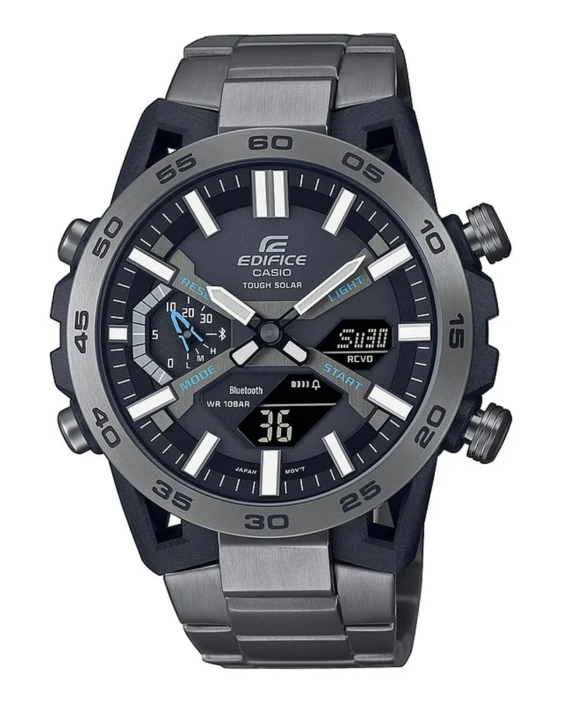 Casio Herrenuhr Bluetooth Grau