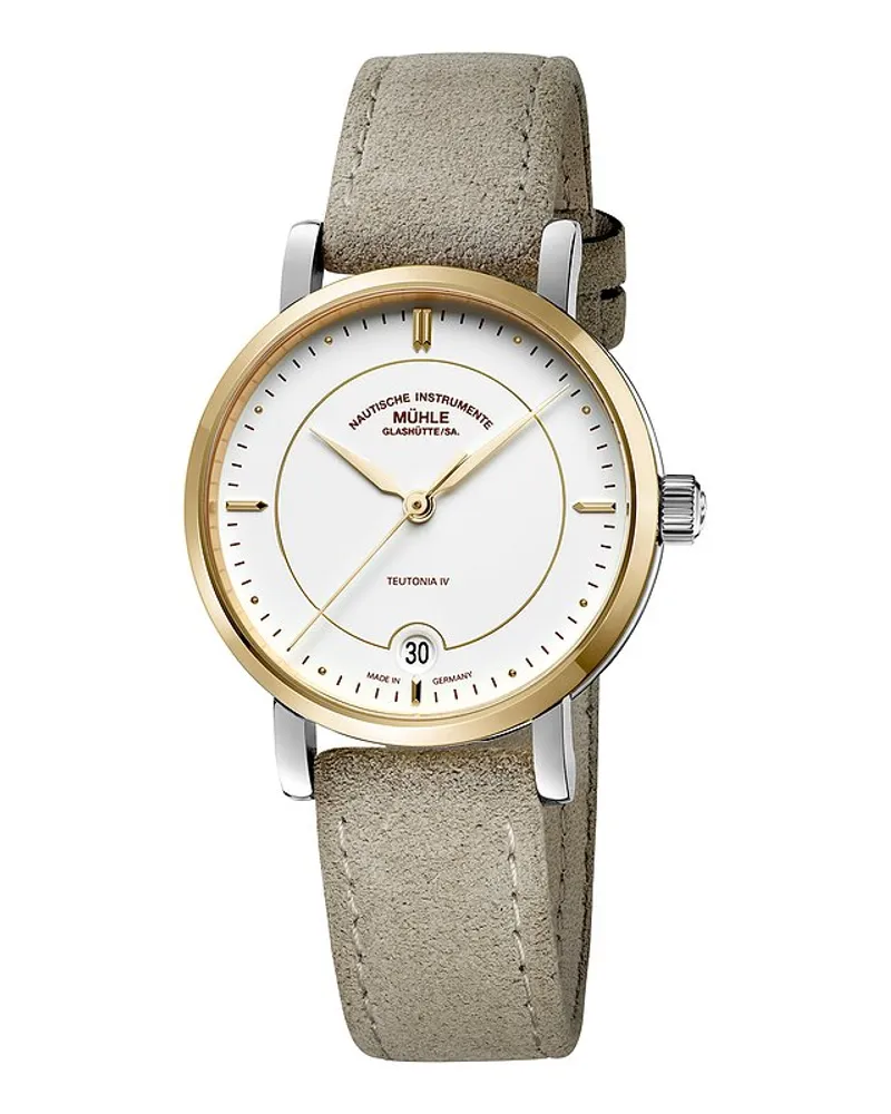 Mühle-Glashütte Damenuhr Teutonia Silber