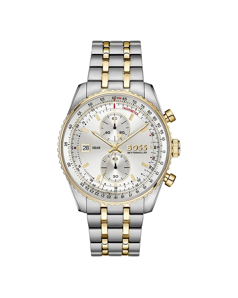 HUGO BOSS Chronograph SKYTRAVELLER Silber