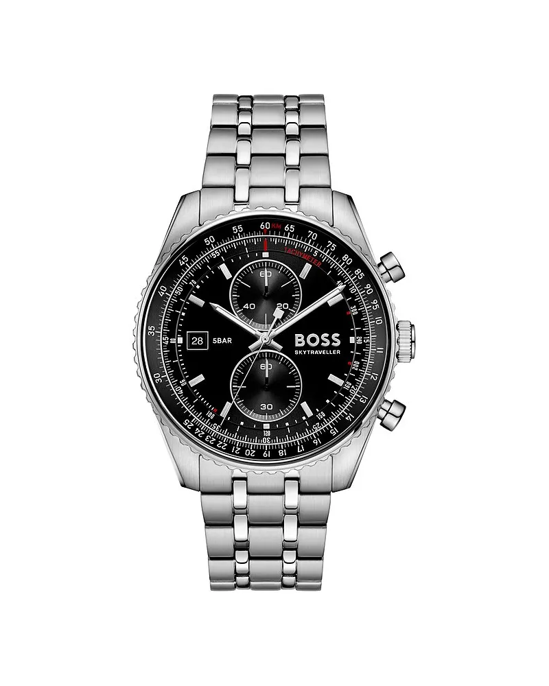 HUGO BOSS Chronograph SKYTRAVELLER Silber