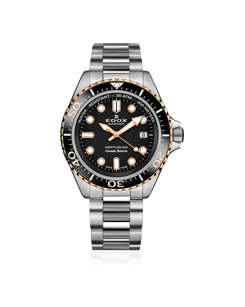 Edox Taucheruhr Neptunian Silber
