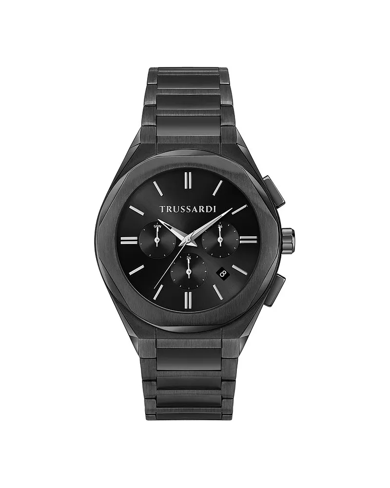 Trussardi Herrenuhr Brink Schwarz