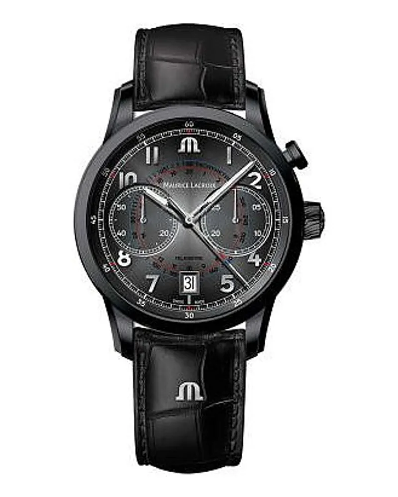Maurice Lacroix Chronograph Pontos Chronograph Monopusher Silber