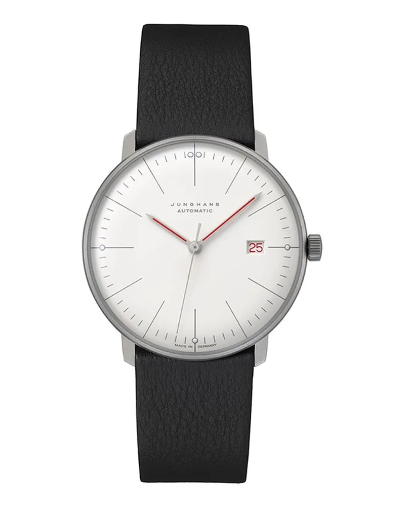 Junghans Herrenuhr max bill Automatic Bauhaus Silber
