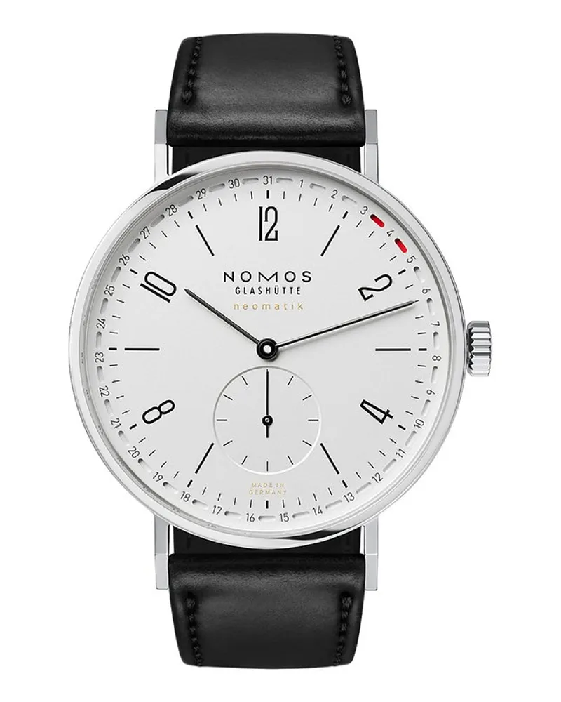 NOMOS Glashütte Herrenuhr Tangente neomatik 41 Update Silber