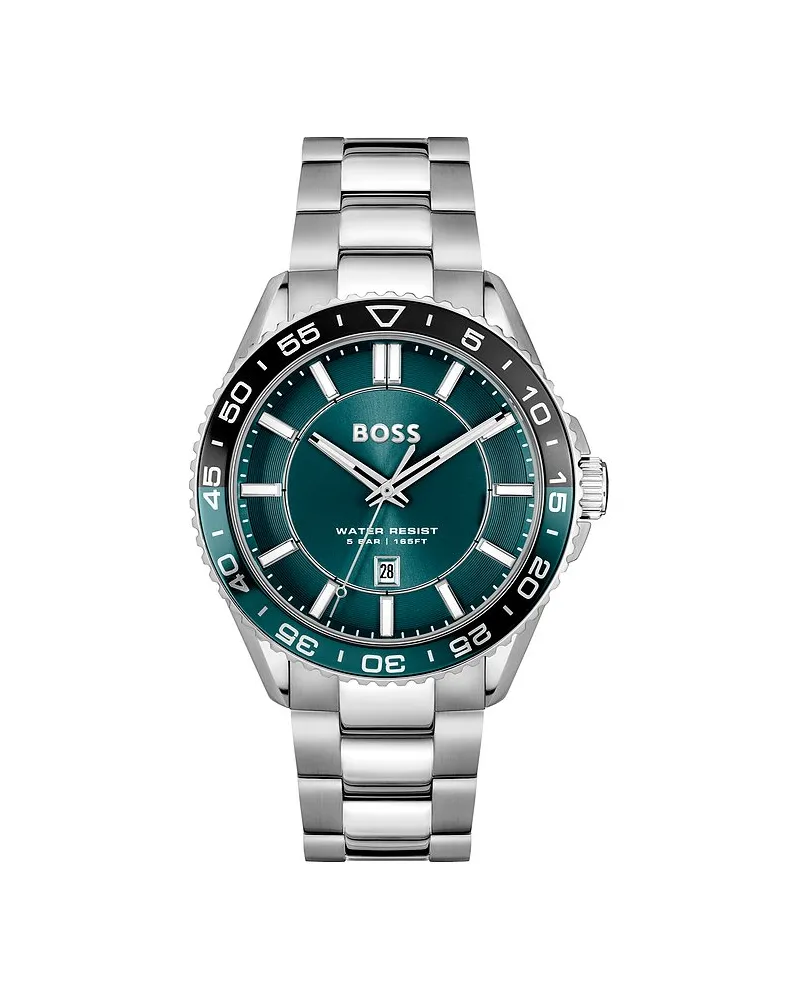 HUGO BOSS Herrenuhr Runner 3H Silber