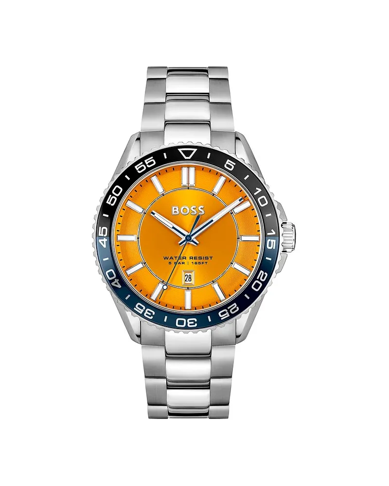 HUGO BOSS Herrenuhr Runner 3H Silber