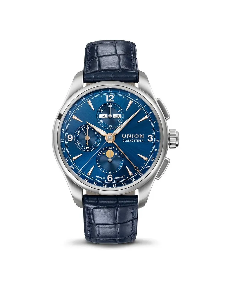 Union Glashütte Chronograph Belisar Mondphase Silber