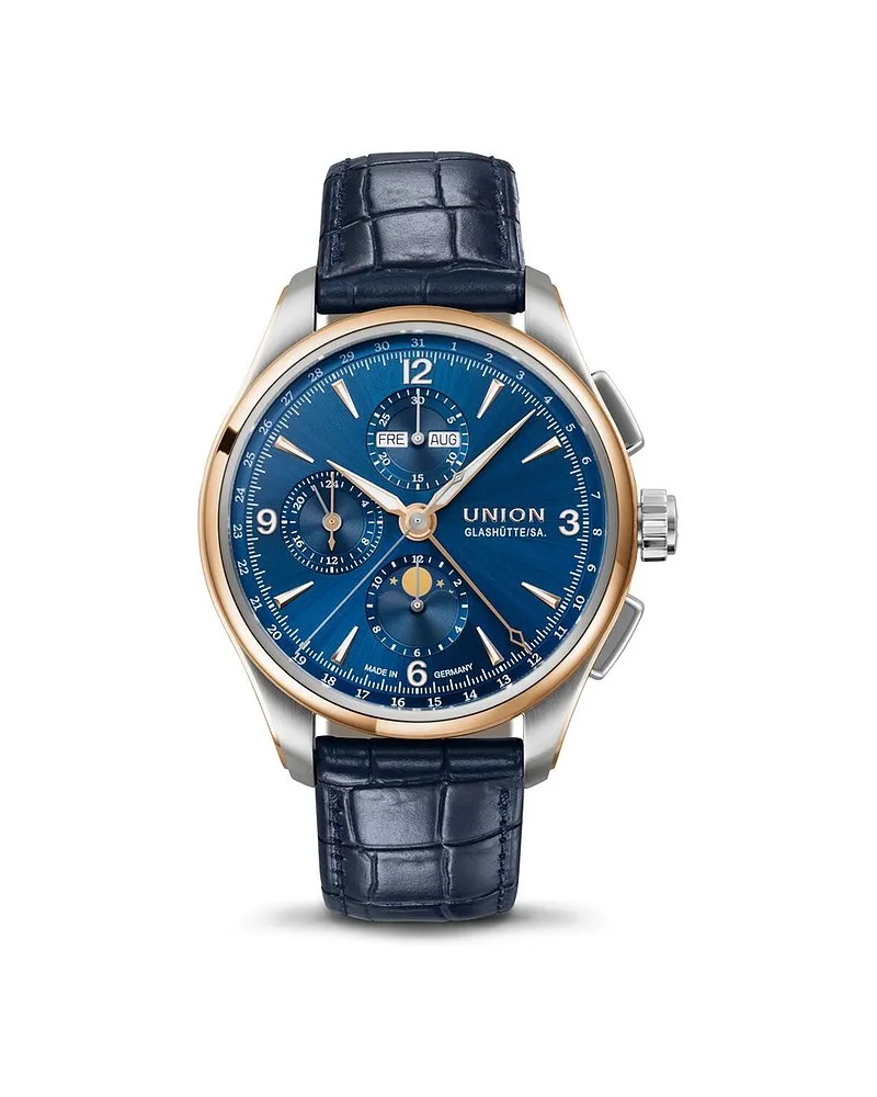 Union Glashütte Chronograph Belisar Mondphase Silber
