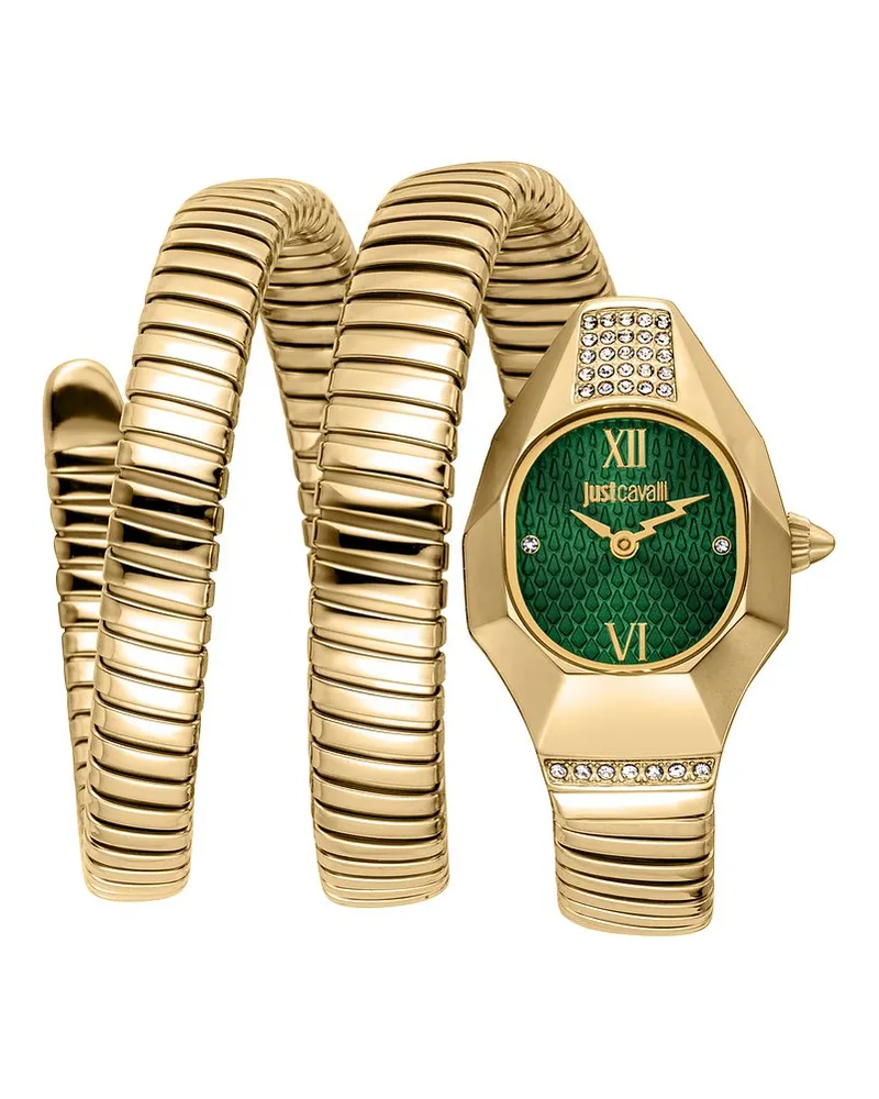 Just Cavalli Damenuhr Signature Snake Gold