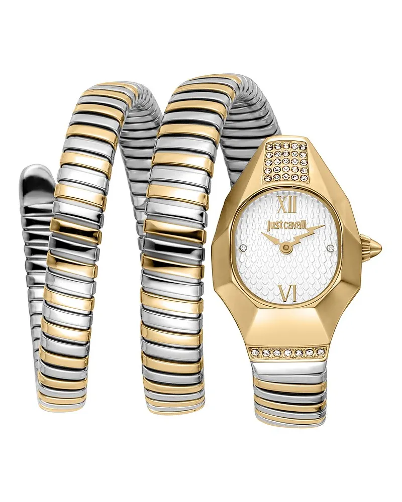 Just Cavalli Damenuhr Signature Snake Gold