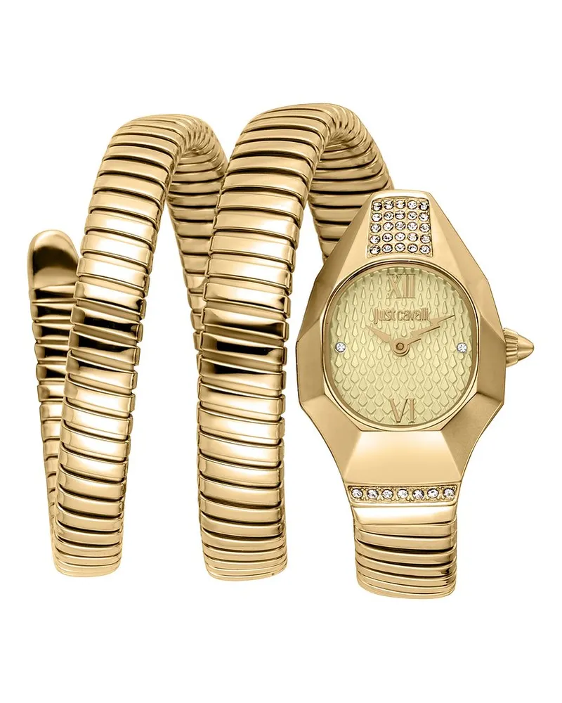 Just Cavalli Damenuhr Signature Snake Gold